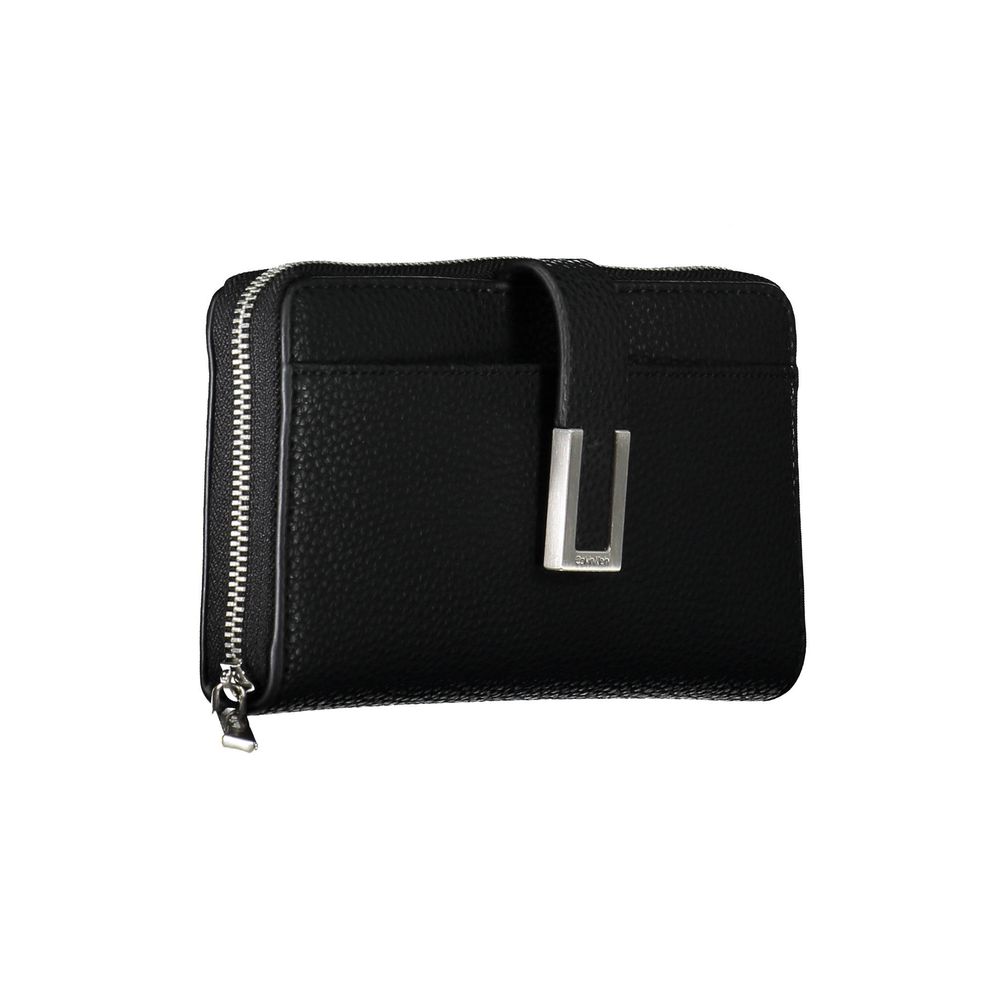 Calvin Klein Black Wallet for Women with Five Compartments Coin Purse and Secure Closures by Calvin Klein