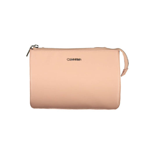 Calvin Klein Pink Eco Chic Handbag With Two Compartments Internal Pocket And Adjustable Strap by Calvin Klein