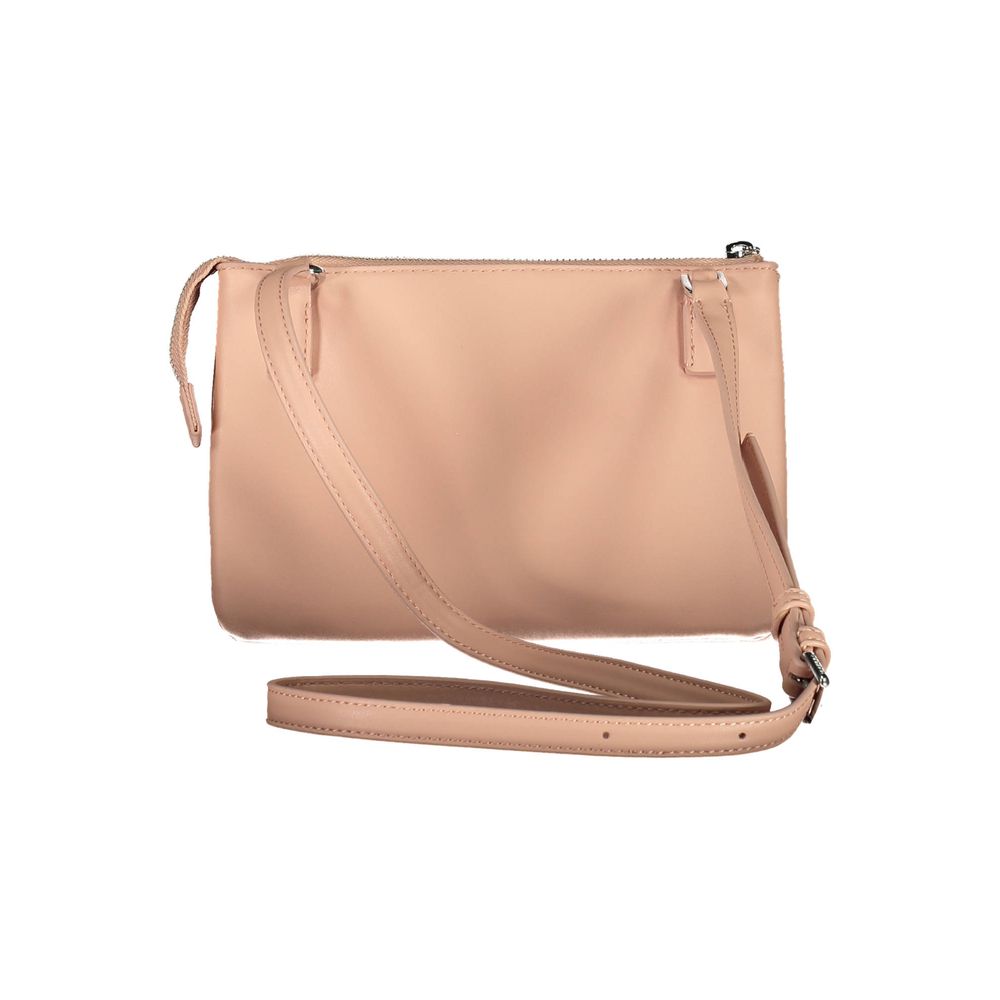 Calvin Klein Pink Eco Chic Handbag With Two Compartments Internal Pocket And Adjustable Strap by Calvin Klein