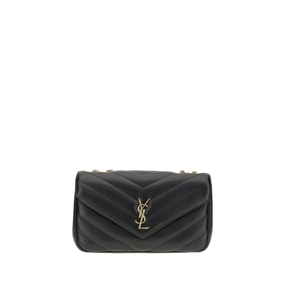 Saint Laurent LouLou Shoulder Bag Quilted Leather With Magnetic Closure For Day To Night Versatility by Saint Laurent