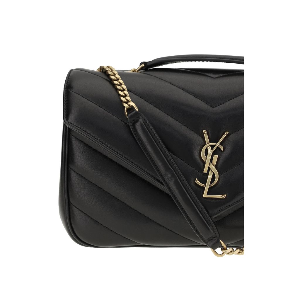 Saint Laurent LouLou Shoulder Bag Quilted Leather With Magnetic Closure For Day To Night Versatility by Saint Laurent
