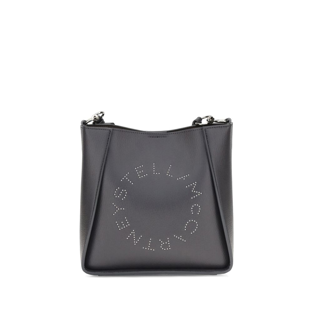 Stella McCartney Sustainable Shoulder Bag With Stainless Steel And Recycled Brass Details And Studded Logo by Stella McCartney