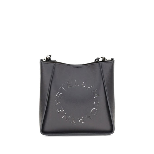 Stella McCartney Sustainable Shoulder Bag With Stainless Steel And Recycled Brass Details And Studded Logo by Stella McCartney