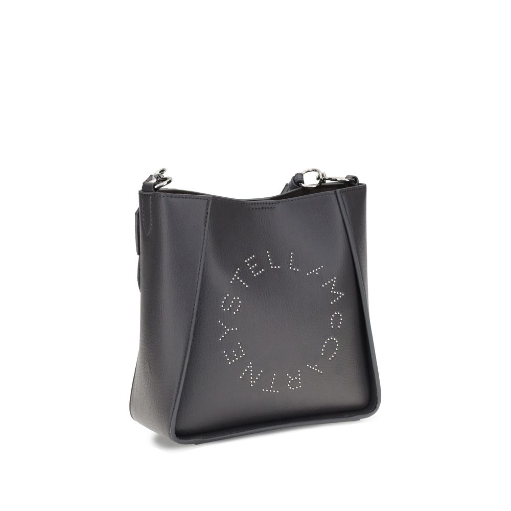 Stella McCartney Sustainable Shoulder Bag With Stainless Steel And Recycled Brass Details And Studded Logo by Stella McCartney
