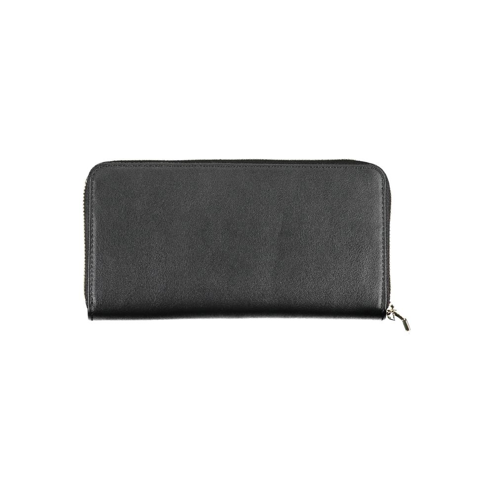 Calvin Klein Black Wallet With Secure Zip Closure And Five Compartments For Sleek Organization by Calvin Klein