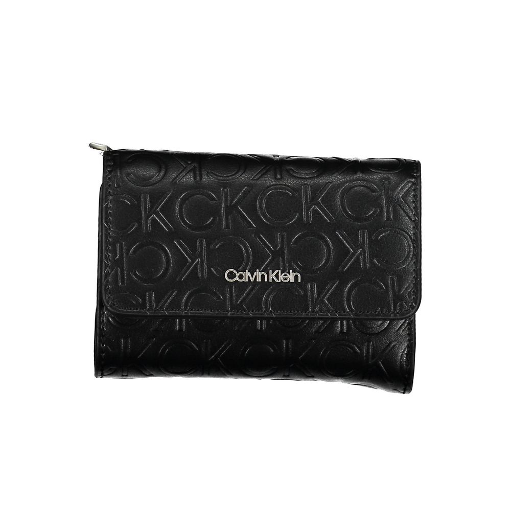Calvin Klein RFID Blocking Wallet With Coin Purse And Card Slots Two Compartments Edgy Contrast Details by Calvin Klein