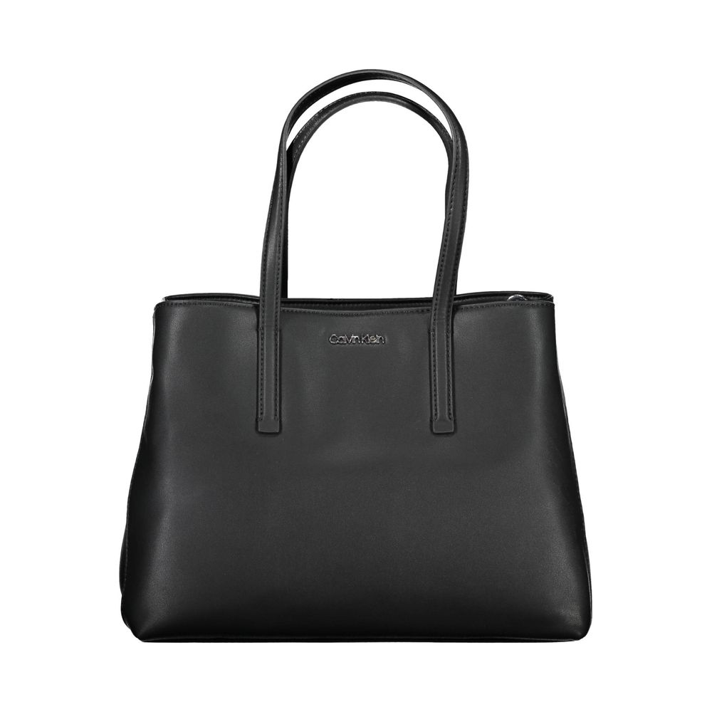Calvin Klein Recycled Polyester Handbag With Dual Handles And Adjustable Removable Shoulder Strap by Calvin Klein