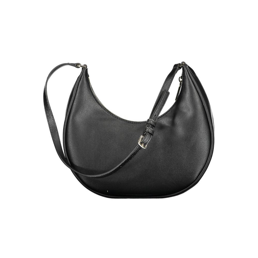 Calvin Klein Recycled Polyester Handbag Black With Logo Adjustable Strap Sustainable Luxury by Calvin Klein