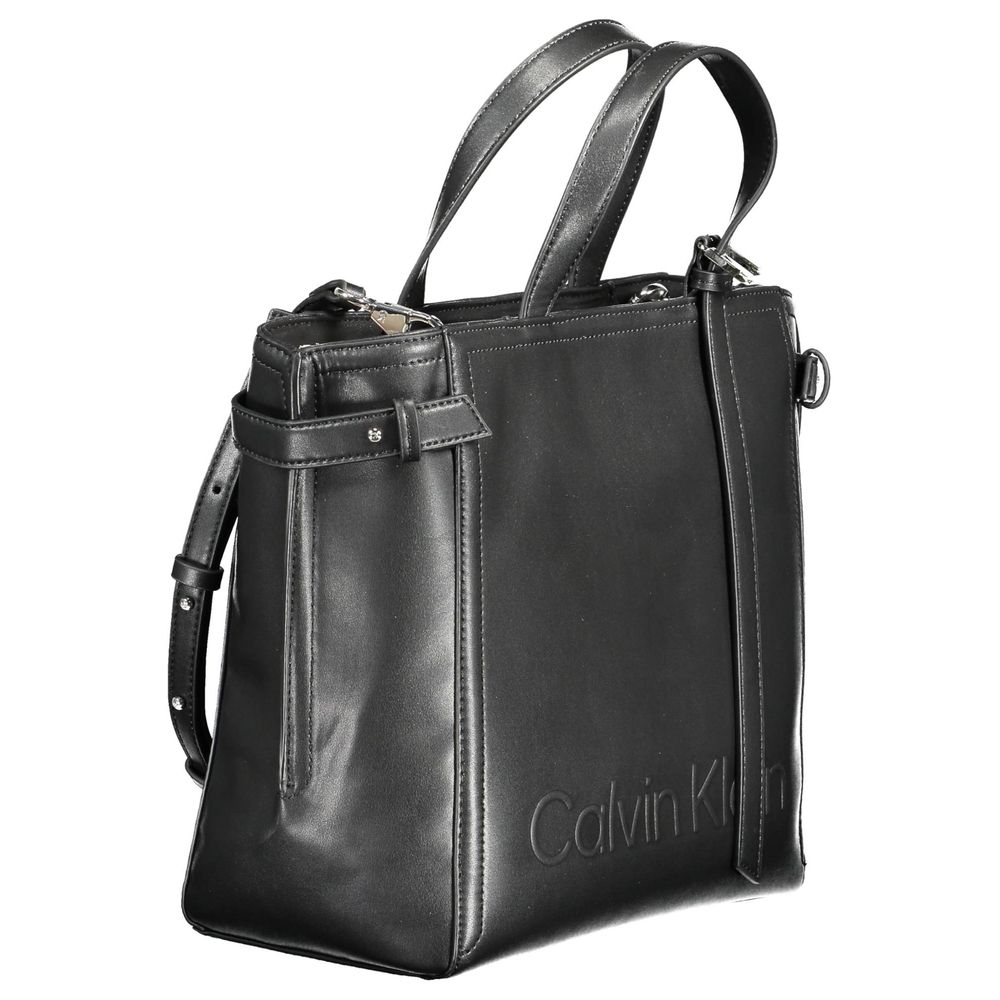 Calvin Klein Black Handbag Eco Chic Everyday Carry for Modern Eco Conscious Fashion Lovers by Calvin Klein