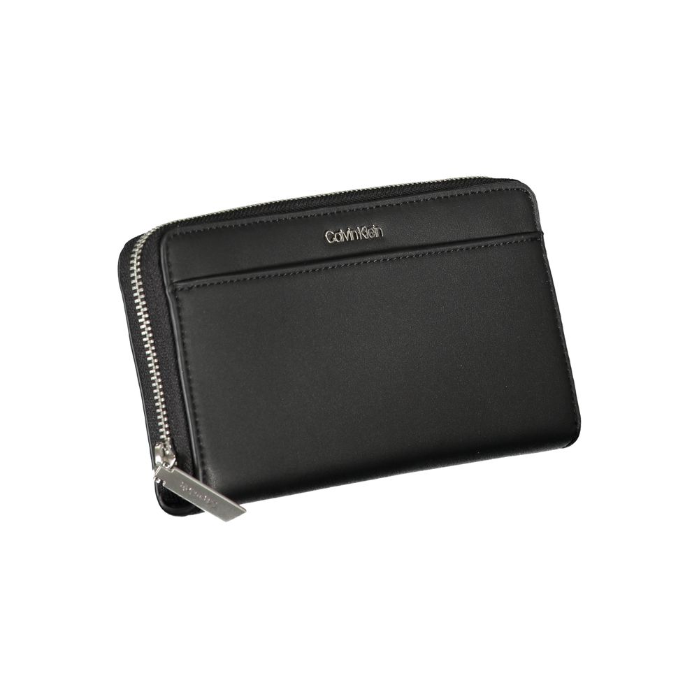 Calvin Klein RFID Blocking Black Wallet Five Compartment Design Sustainable Secure Minimal Everyday Use by Calvin Klein