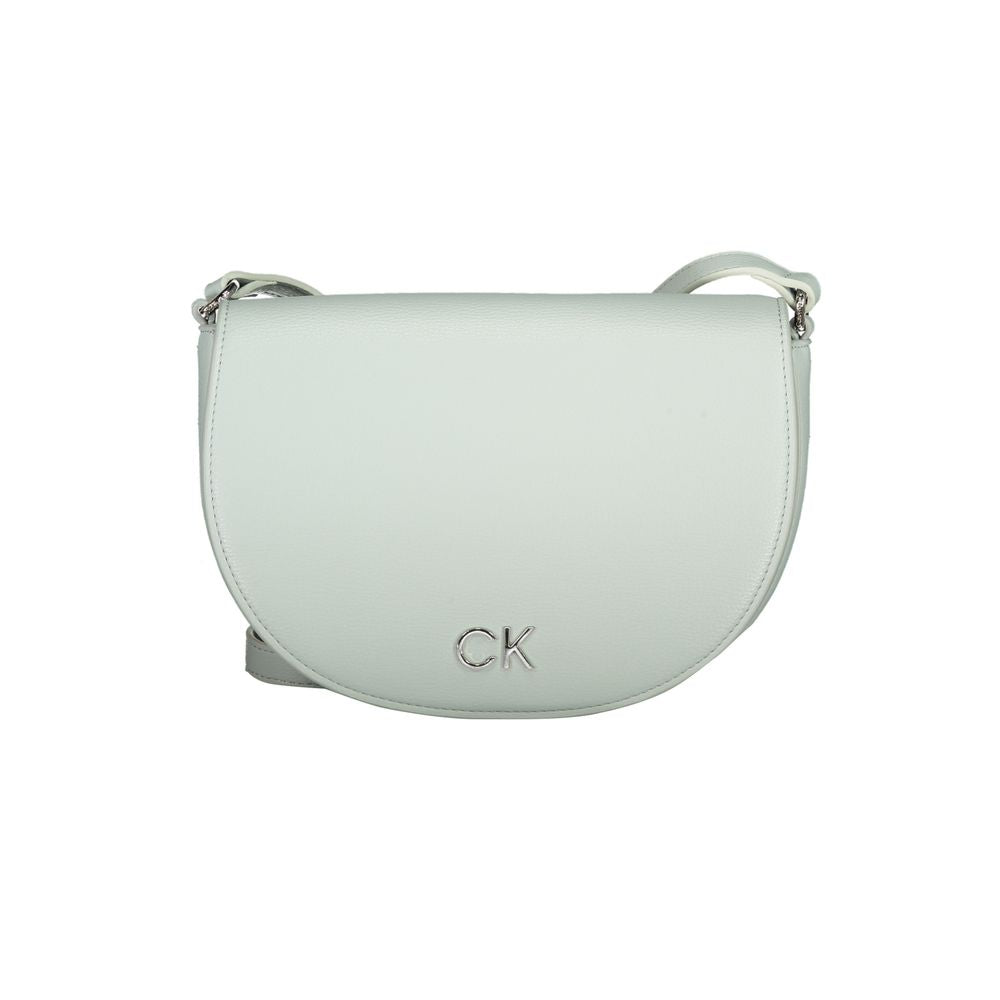 Calvin Klein Light Blue Polyethylene Shoulder Bag Premium Compact Everyday Carry by Calvin Klein