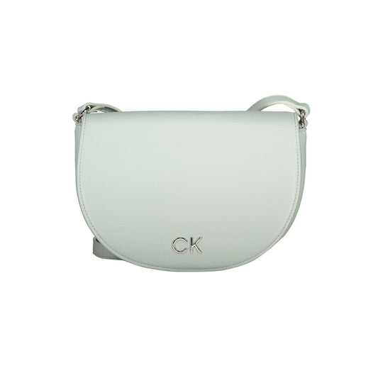 Calvin Klein Light Blue Polyethylene Shoulder Bag Premium Compact Everyday Carry by Calvin Klein