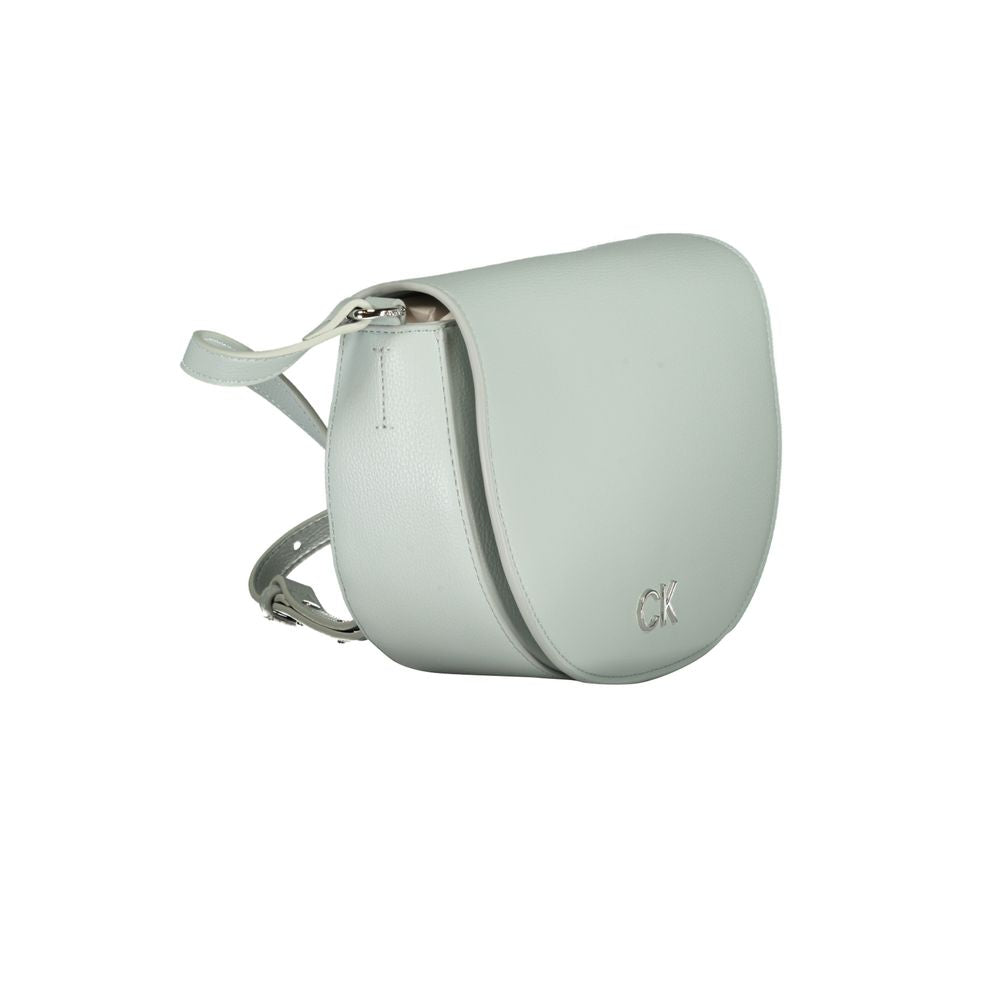 Calvin Klein Light Blue Polyethylene Shoulder Bag Premium Compact Everyday Carry by Calvin Klein
