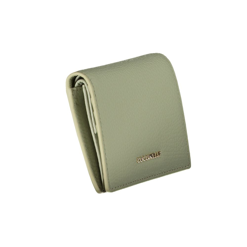 Coccinelle Green Leather Wallet From The Iconic Leather Collection Limited Edition by Coccinelle