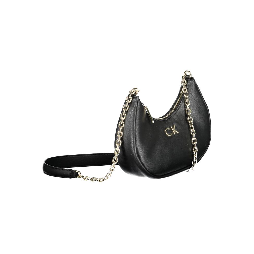 Calvin Klein Eco Conscious Shoulder Bag With Chain Strap Polyester And Polyethylene Mix by Calvin Klein