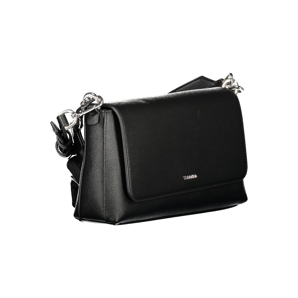 Calvin Klein Black Polyethylene Handbag Durable Minimalist Everyday Accessory for Day to Night by Calvin Klein