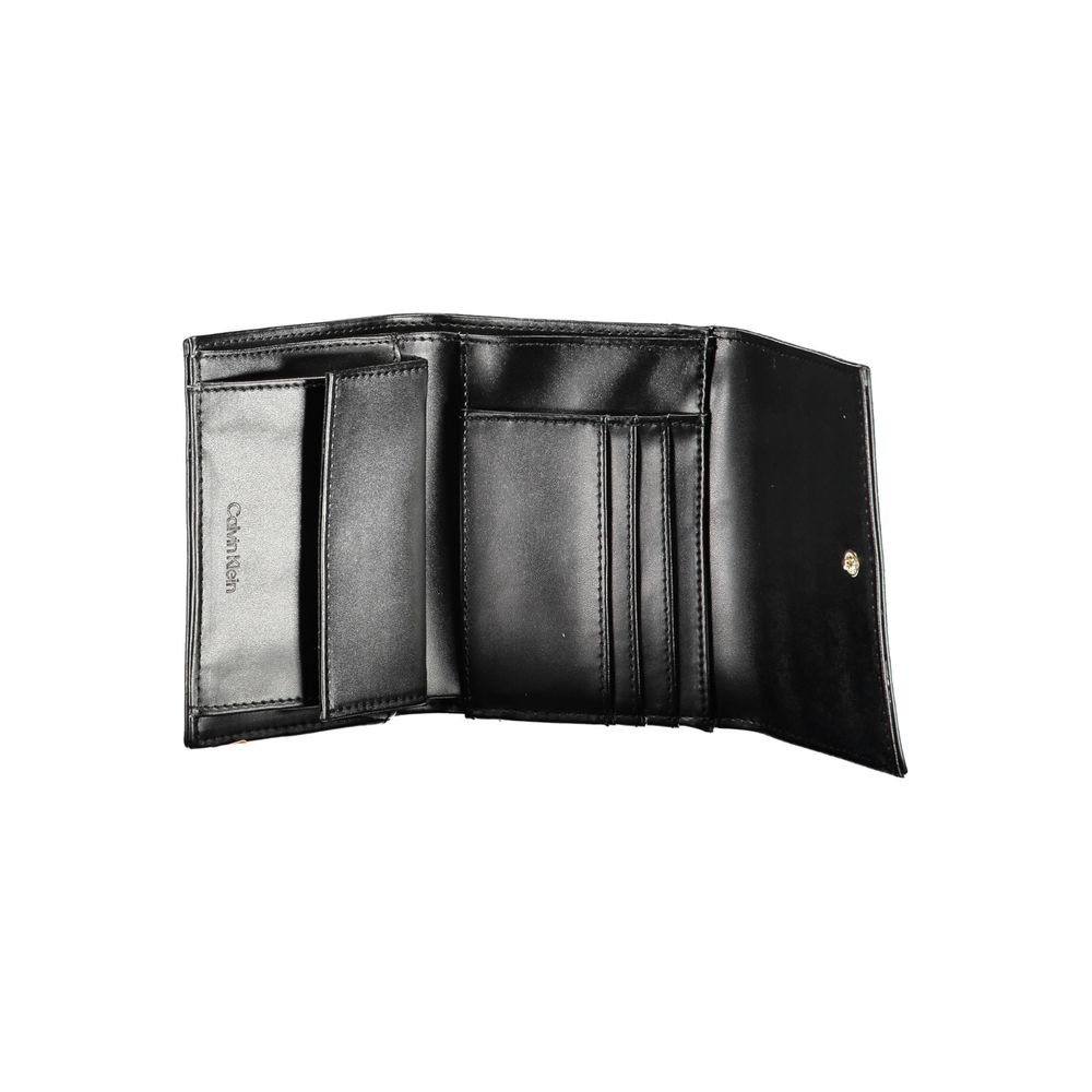 Calvin Klein Black Wallet for Men Durable Polyester and Thermoplastic Polyethylene Construction by Calvin Klein