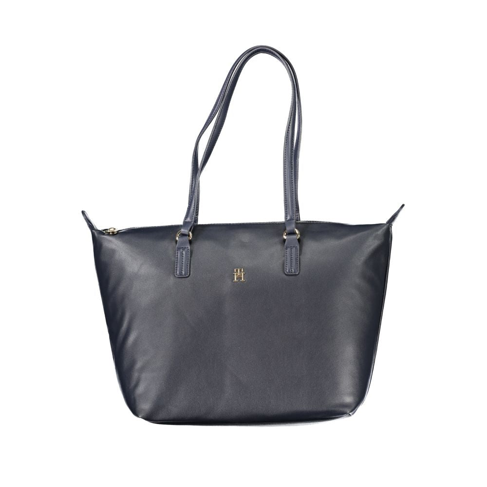 Leather Tote Bag Dual Handles Zip Closure Limited