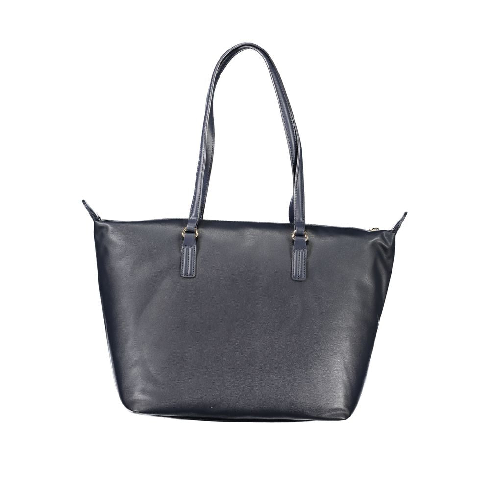 Leather Tote Bag Dual Handles Zip Closure Limited