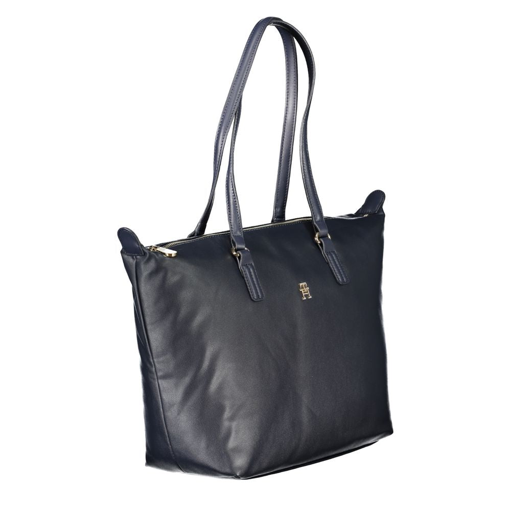 Leather Tote Bag Dual Handles Zip Closure Limited