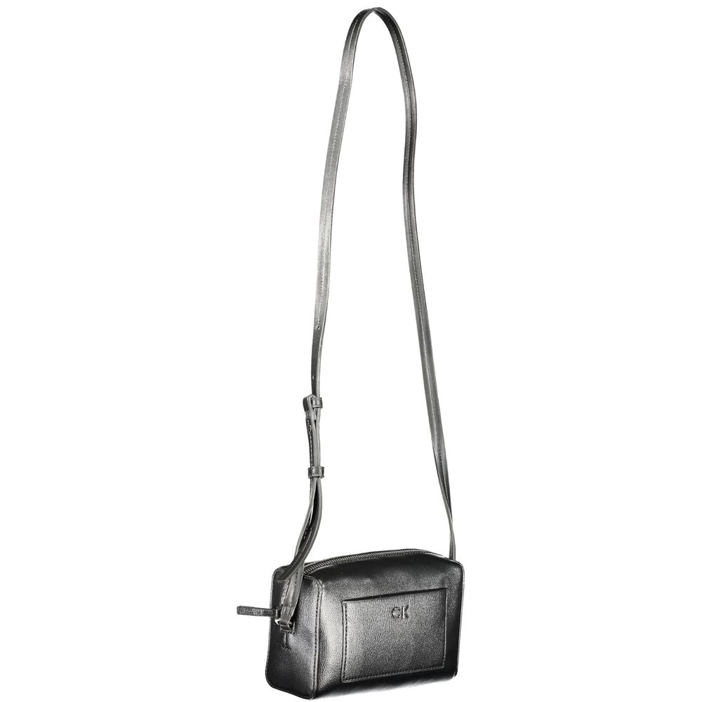 Adjustable Shoulder Bag Unisex With External Pocket And Internal Card Pocket Zip Closure Everyday Use by Calvin Klein