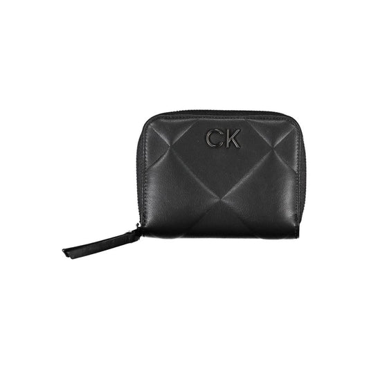 Calvin Klein RFID Blocking Zip Wallet Black Secure Zipper Card Organizer For Travel And Everyday Use by Calvin Klein