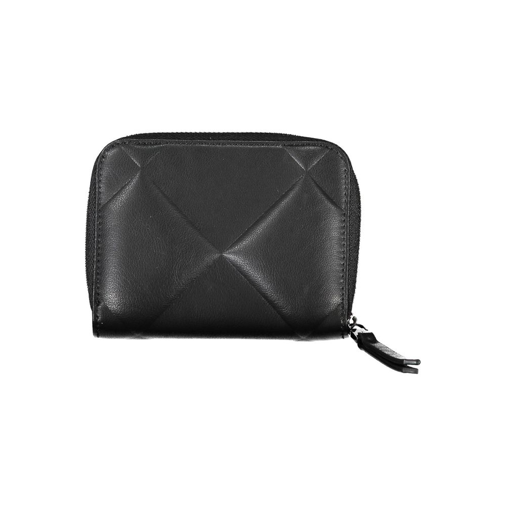 Calvin Klein RFID Blocking Zip Wallet Black Secure Zipper Card Organizer For Travel And Everyday Use by Calvin Klein