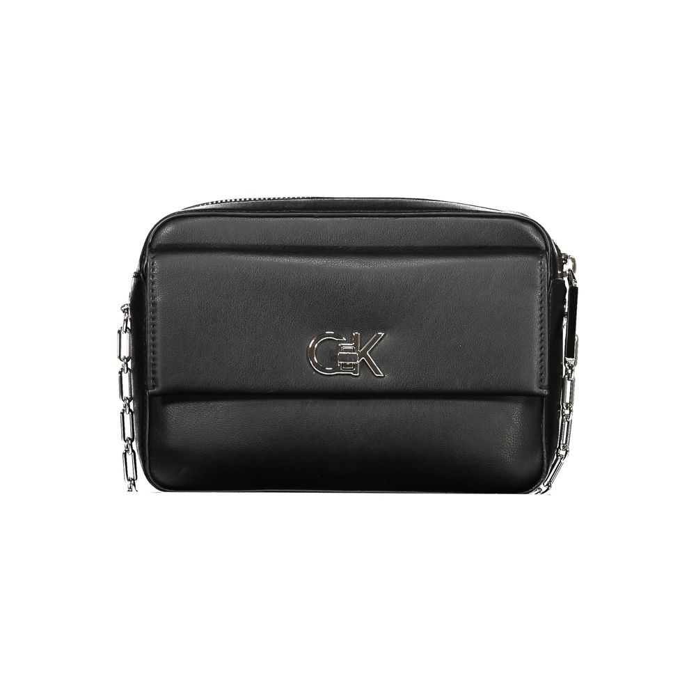 Calvin Klein Recycled Polyester Shoulder Bag Black Eco Friendly Everyday Carry With Thoughtful Organization by Calvin Klein