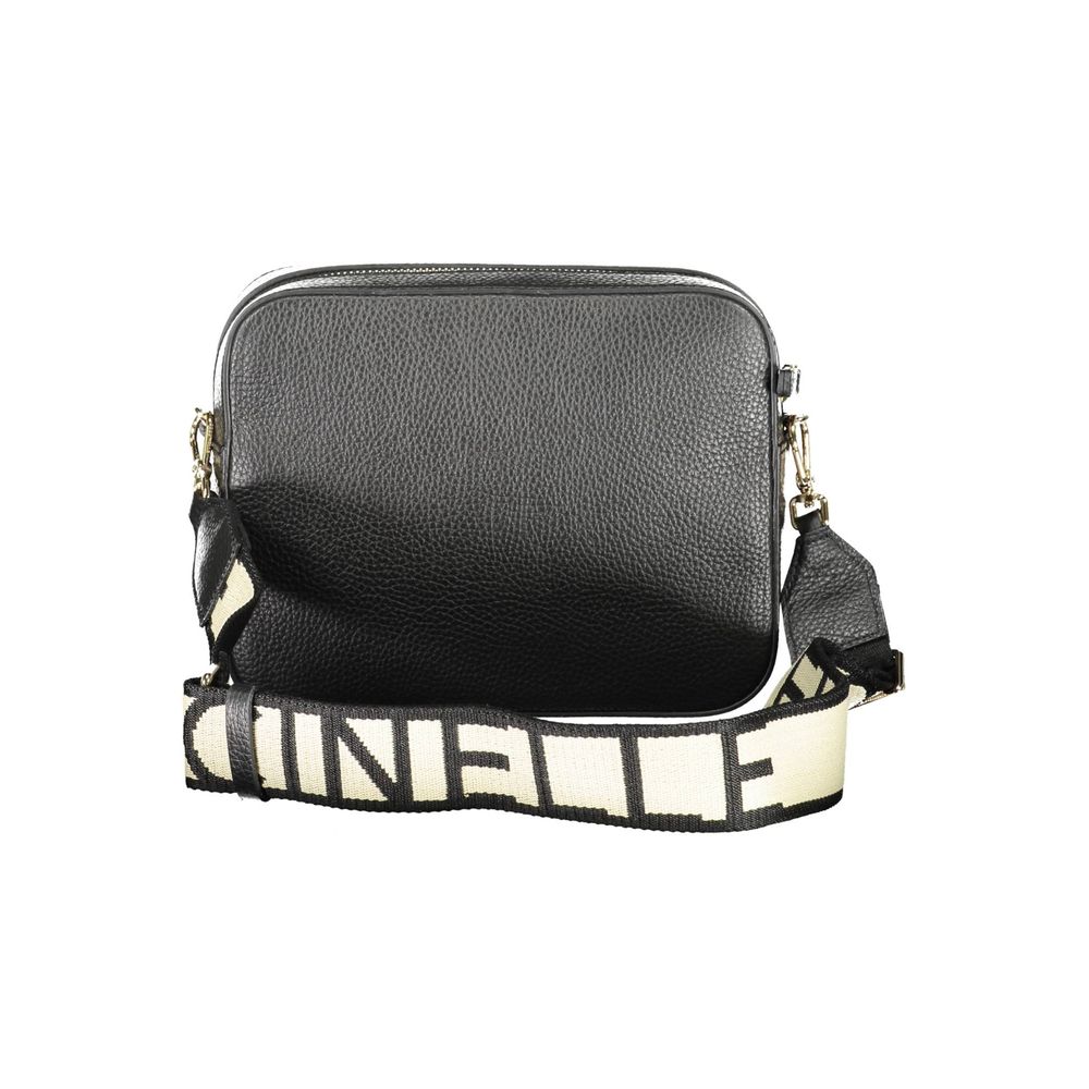 Coccinelle Handcrafted Leather Handbag Black Signature Collection For Timeless Sophistication by Coccinelle