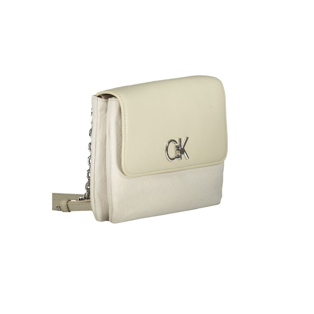 Calvin Klein Beige Polyester Handbag by Calvin Klein