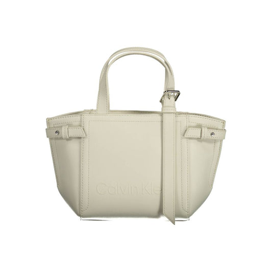 Calvin Klein White Polyester Handbag by Calvin Klein