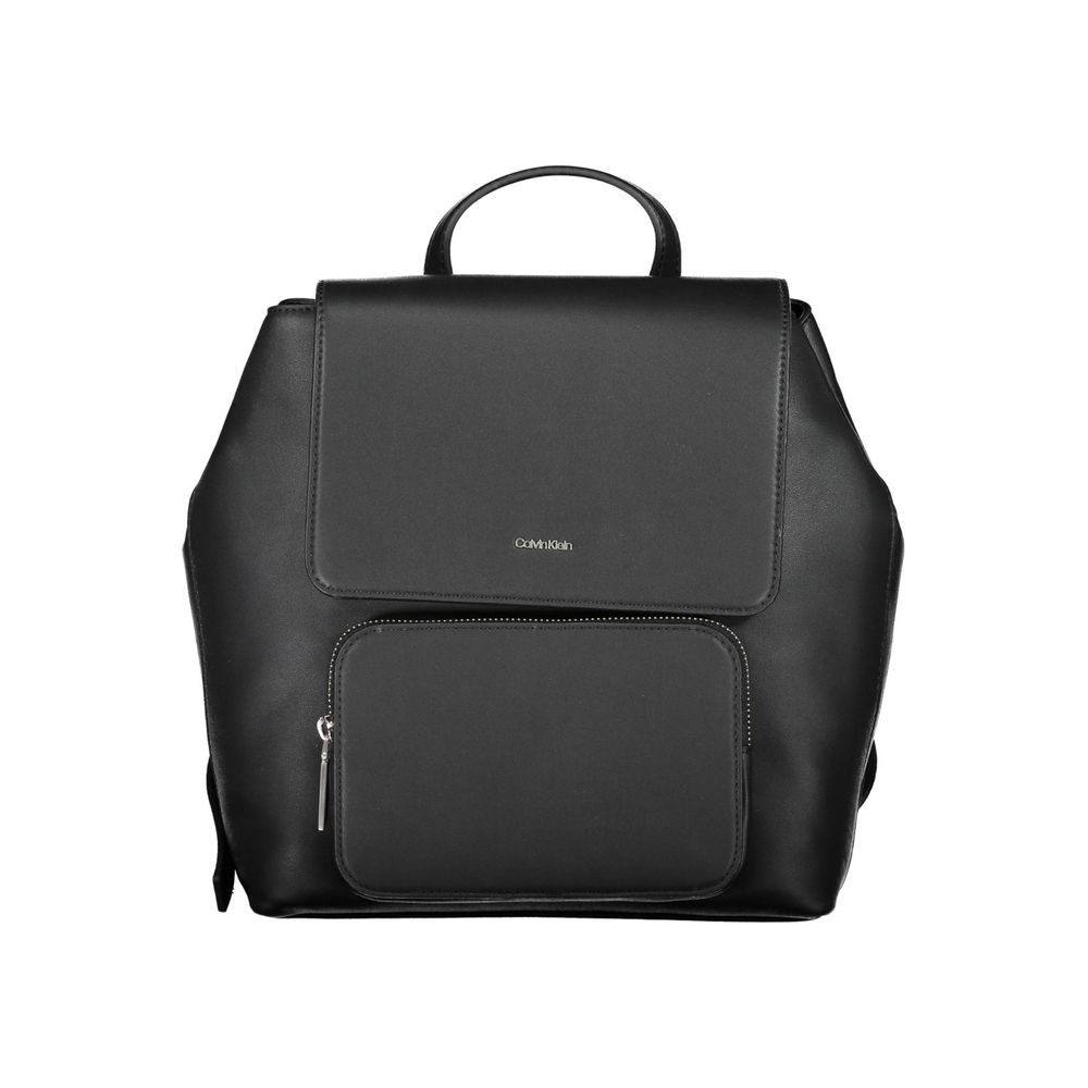 Calvin Klein Black Polyester Backpack by Calvin Klein