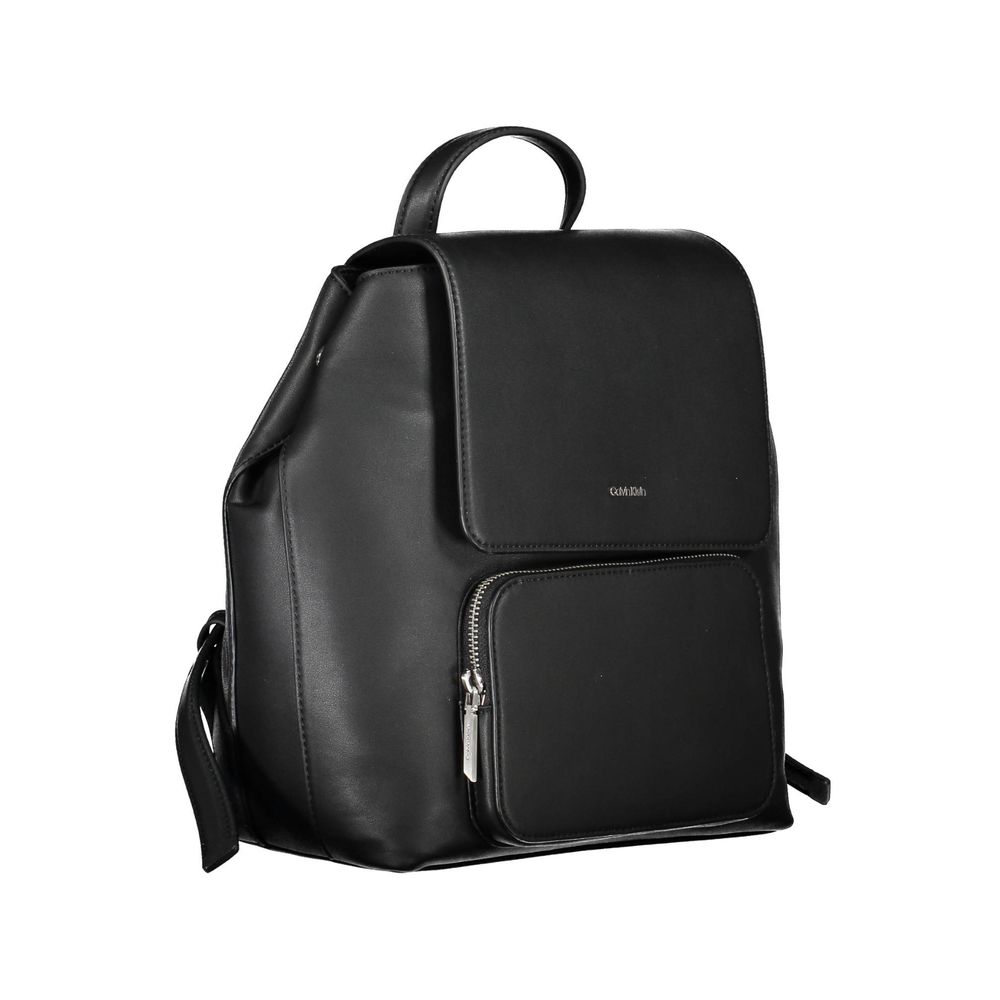 Calvin Klein Black Polyester Backpack by Calvin Klein