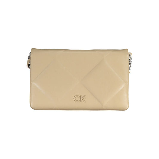Calvin Klein Beige Polyester Handbag by Calvin Klein