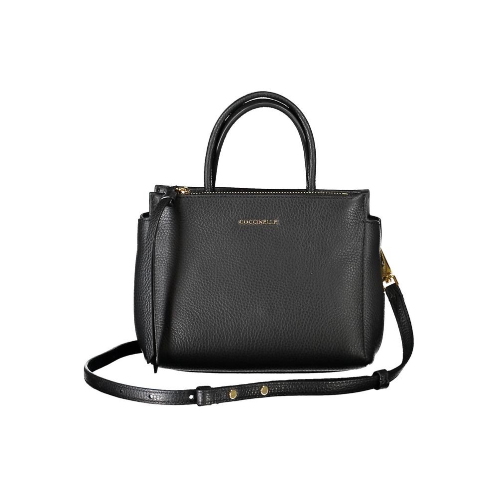 Coccinelle Black Leather Handbag by Coccinelle