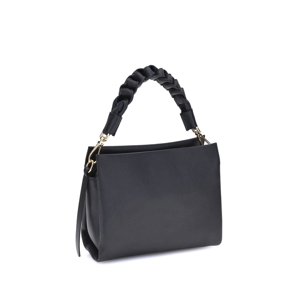Coccinelle Black Calf Leather Bos Taurus Shoulder Bag by Coccinelle