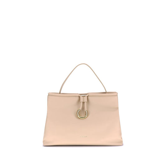 Coccinelle Cream Calf Leather Bos Taurus Handbag by Coccinelle