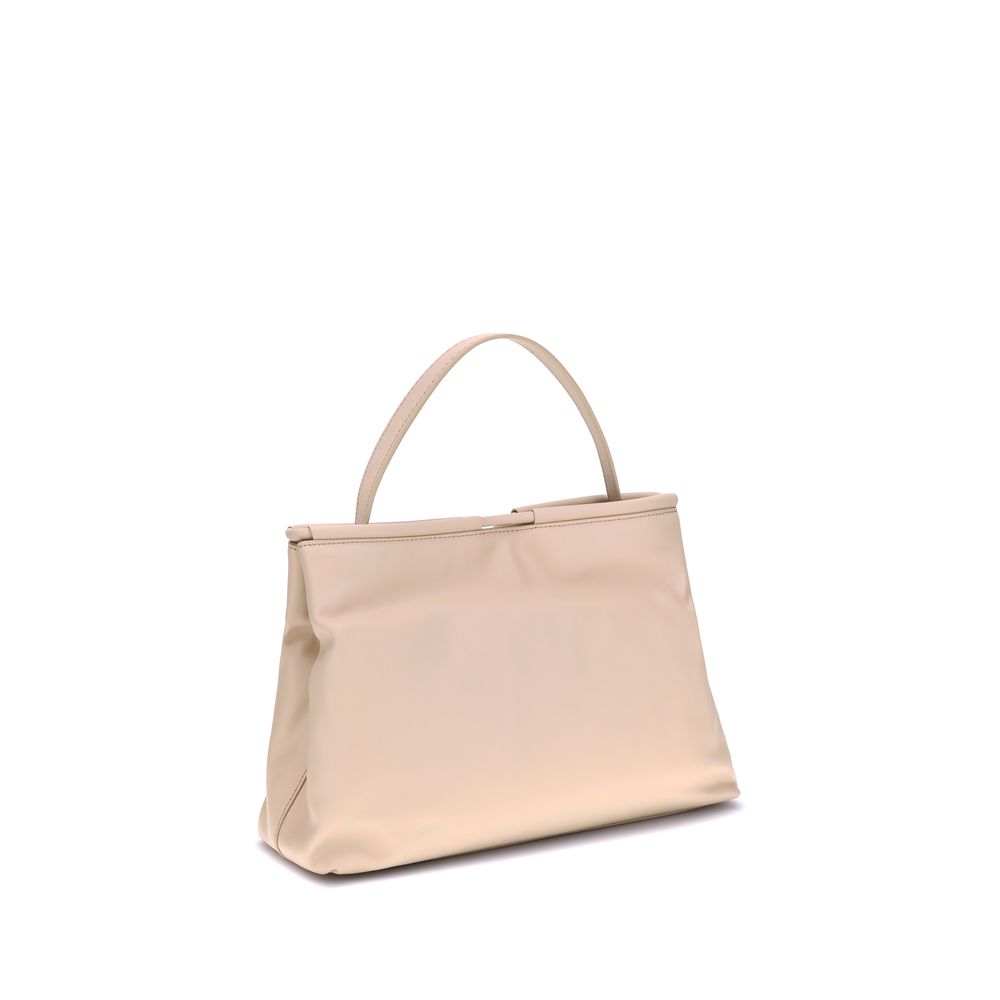 Coccinelle Cream Calf Leather Bos Taurus Handbag by Coccinelle
