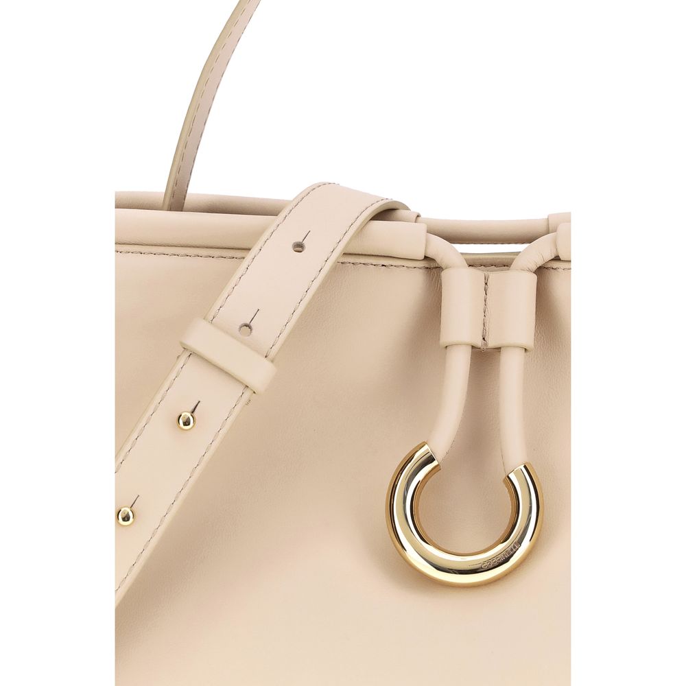 Coccinelle Cream Calf Leather Bos Taurus Handbag by Coccinelle