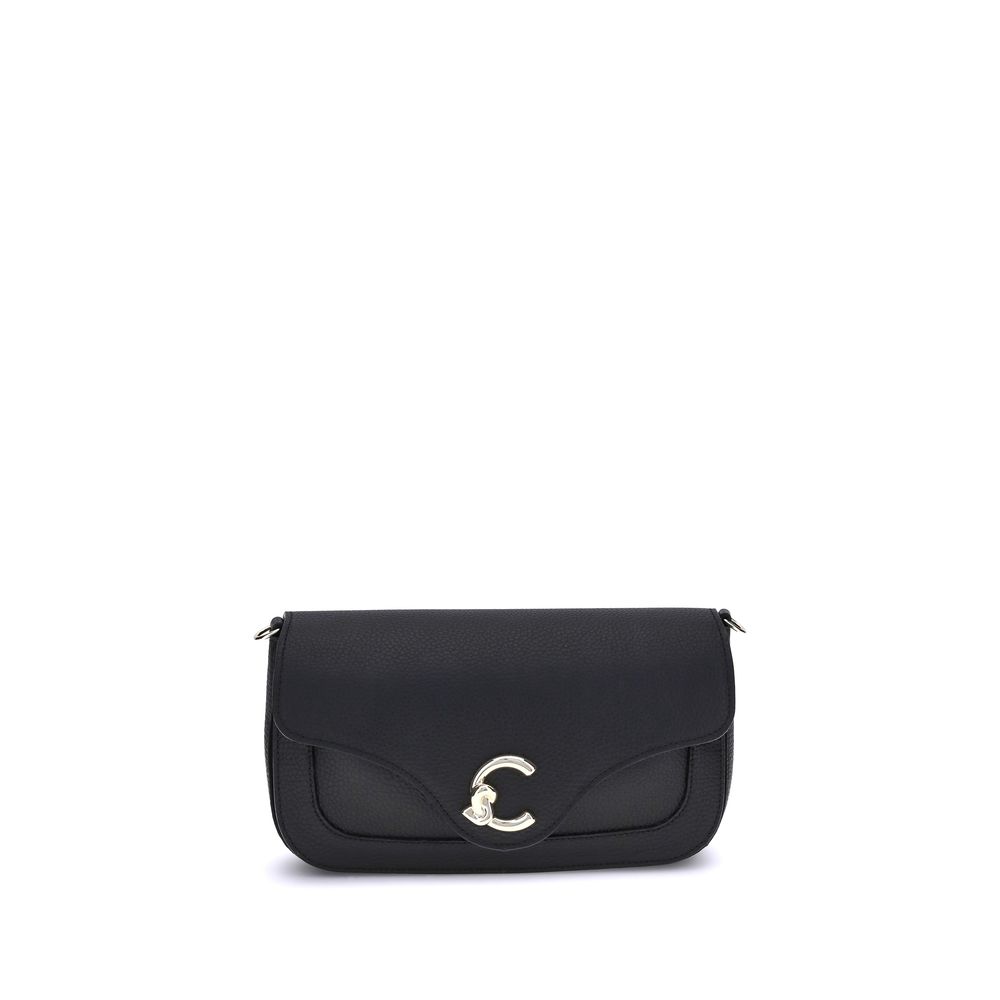 Coccinelle Black Calf Leather Bos Taurus Shoulder Bag by Coccinelle