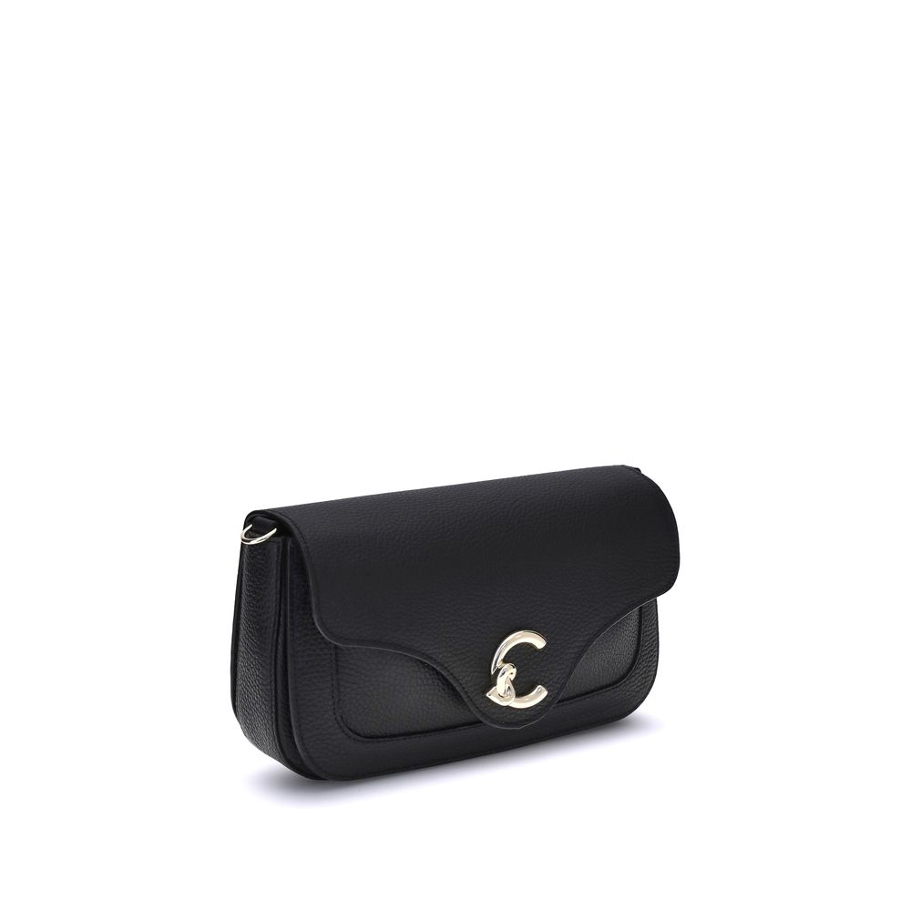 Coccinelle Black Calf Leather Bos Taurus Shoulder Bag by Coccinelle