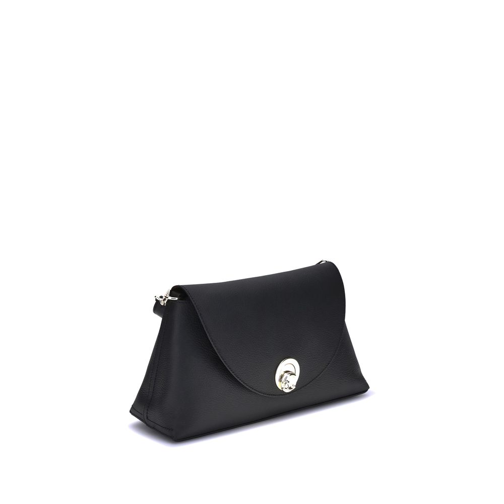 Coccinelle Black Calf Leather Bos Taurus Shoulder Bag by Coccinelle