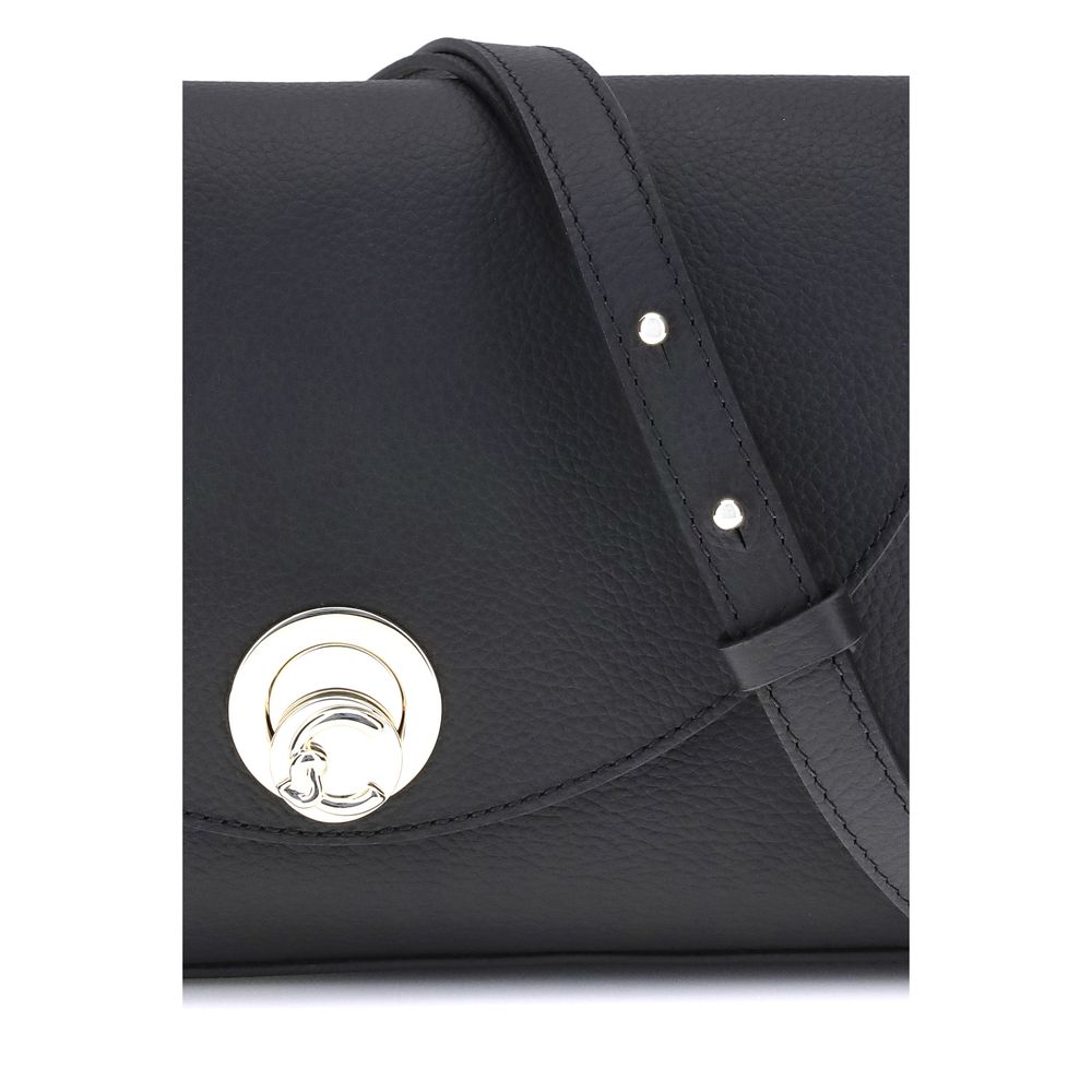 Coccinelle Black Calf Leather Bos Taurus Shoulder Bag by Coccinelle