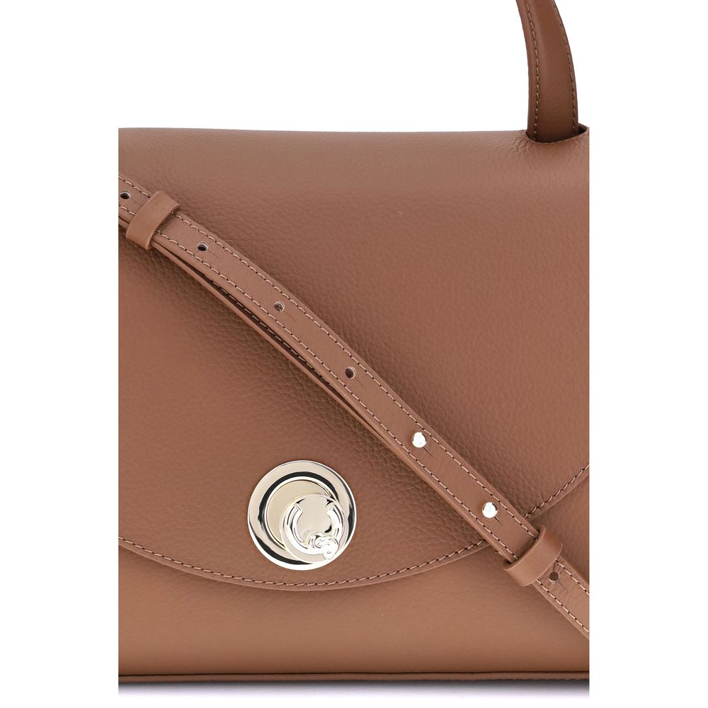 Coccinelle Brown Calf Leather Bos Taurus Handbag by Coccinelle