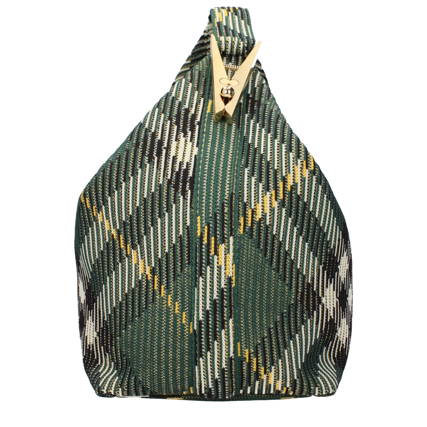 Burberry Green Fabric Handbag