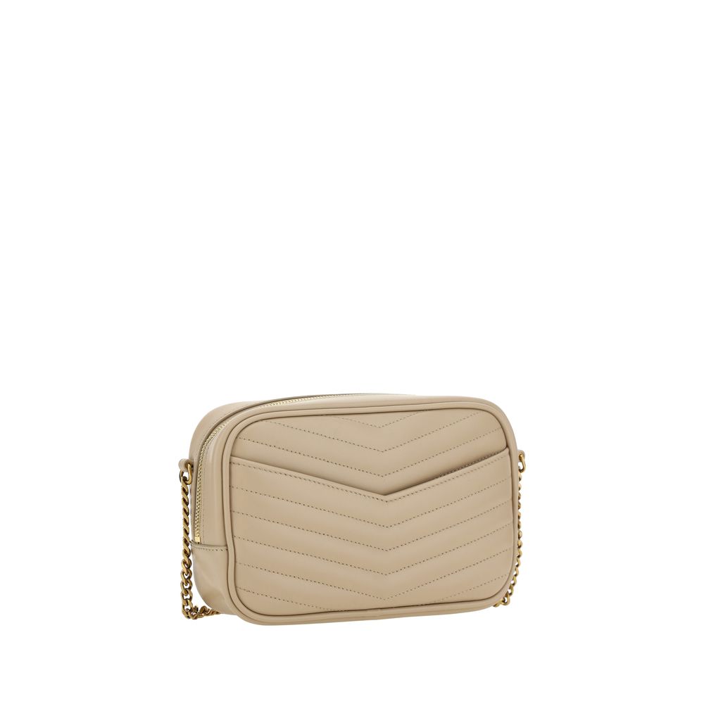 Saint Laurent Beige Calf Leather Bos Taurus Shoulder Bag by Saint Laurent