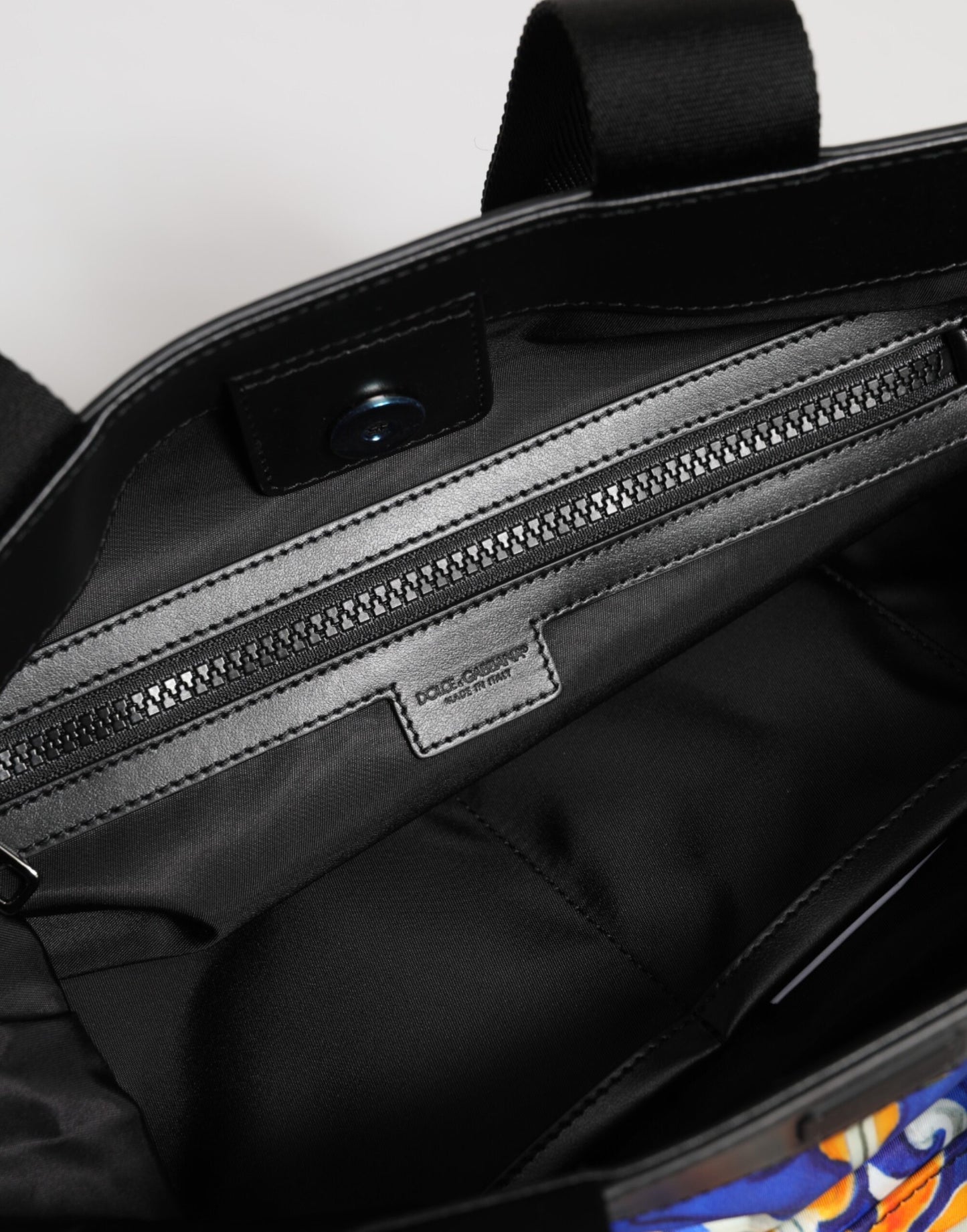 Dolce & Gabbana Multicolor Maiolica Print Tote Shoulder Strap Bag by Dolce & Gabbana