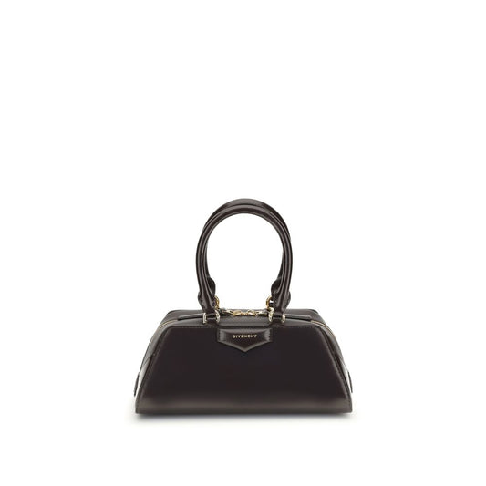 Black handbag with Givenchy logo on a white background