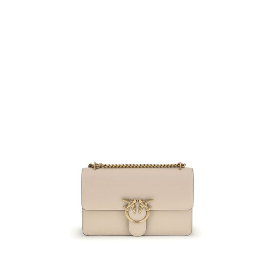 PINKO Beige Calf Leather Bos Taurus Shoulder Bag by PINKO