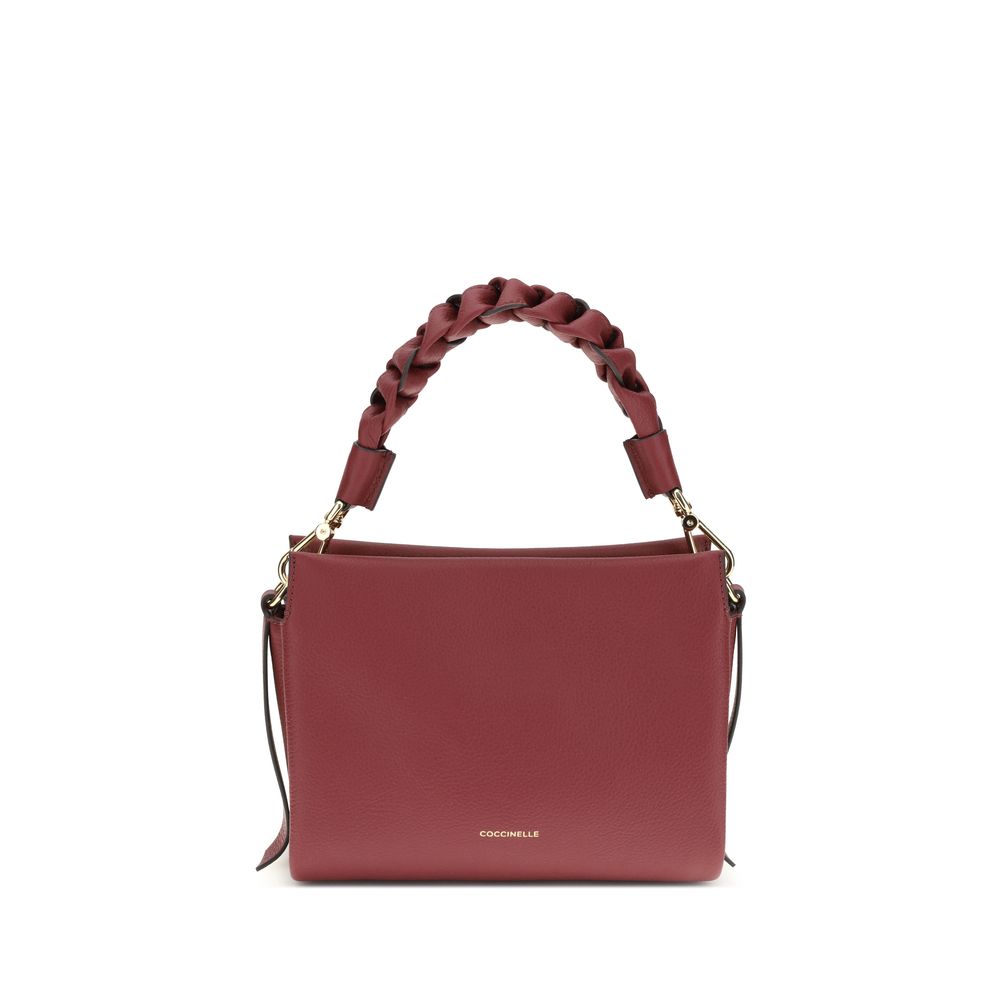 Coccinelle Bordeaux Calf Leather Bos Taurus Shoulder Bag by Coccinelle